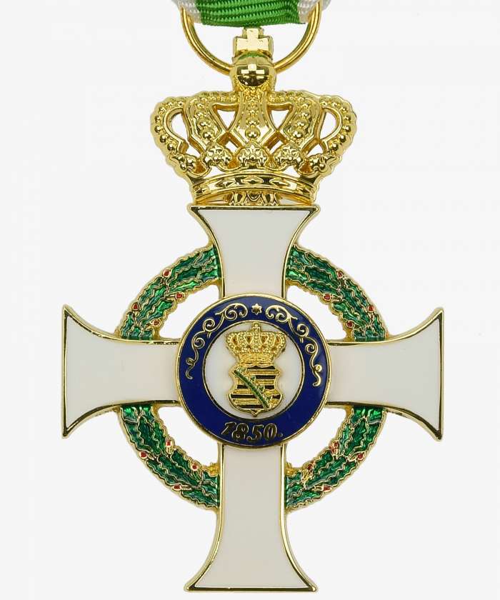 Sachsen Albrechtsorden Ritterkreuz 1.Klasse mit Krone